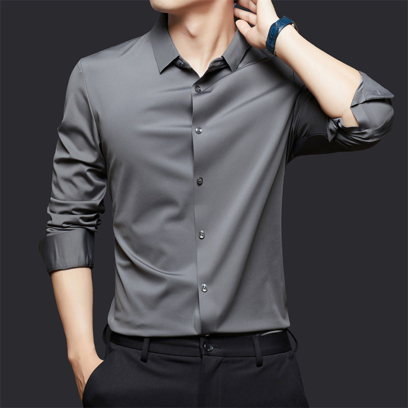 Camisa Slim Fit Elástica Hombre Manga Larga | FASIO