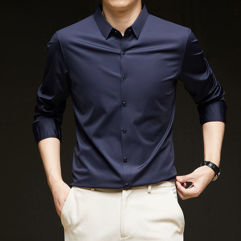 Camisa Slim Fit Elástica Hombre Manga Larga | FASIO